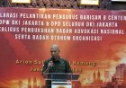 Pelantikan Barisan Delapan Center Jakarta dan Badan Advokasi Nasional Dihadiri Wamendes PDT